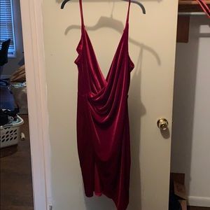 FashionNova bodycon velvet dress